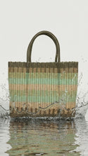 Load image into Gallery viewer, NEW Large Green Rainbow Beach Bag
