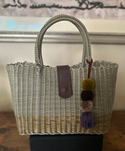Load image into Gallery viewer, NEW Mini Champagne Copper  Bag/ Magnetic Dark Brown Leather Snap Closure
