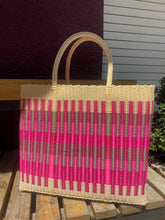 Load image into Gallery viewer, X-Large Beach Bag Pink Rainbow
