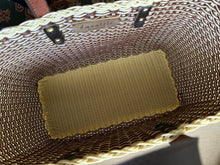 Load image into Gallery viewer, Back in stock!! Crema Brown Triple Weave Handbag / Dark Brown Leather Handles.                                 Coming back soon.
