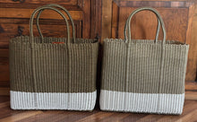 Load image into Gallery viewer, Large Champagne-White Base Beach Bag
