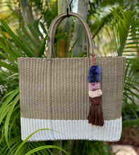 Load image into Gallery viewer, Large Champagne-White Base Beach Bag
